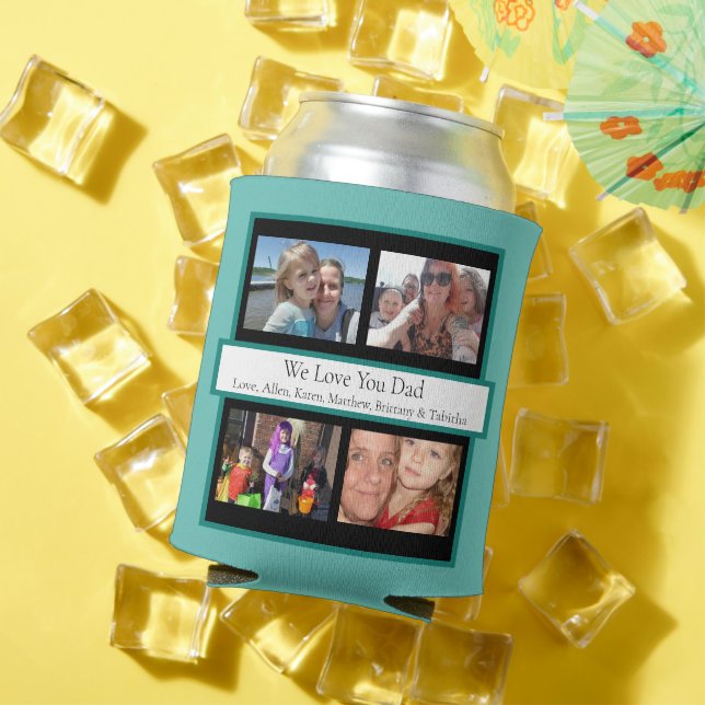 Rafraîchisseur Pour Canette Photos de famille personnalisées | Cadeaux pour pa (Été in situ)