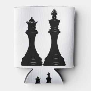 Rafraîchisseur Pour Canette Pièces d'échecs de reine et de roi