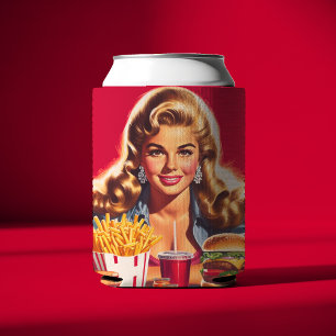 Rafraîchisseur Pour Canette Pin-up de restauration rapide vintage