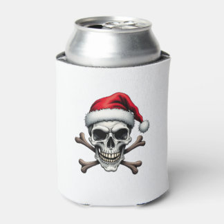 Rafraîchisseur Pour Canette Pirate Christmas Skull & Crossbones Santa Hat. Got