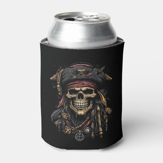 Rafraîchisseur Pour Canette Pirate Mascot peut refroidir (Can devant)