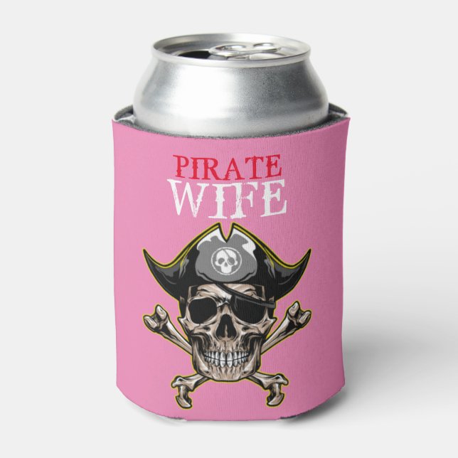 RAFRAÎCHISSEUR  POUR CANETTE PIRATE PEAU ROSE MOM (Can devant)
