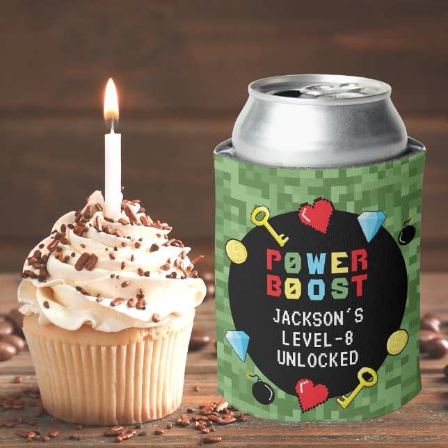 Rafraîchisseur Pour Canette Pixels Arcade Niveau supérieur Anniversaire de enf (Créateur téléchargé)