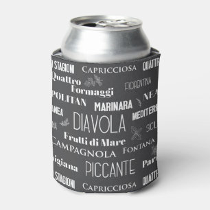 Rafraîchisseur Pour Canette Pizzeria Restaurant Cuisine Italienne Noms De La P