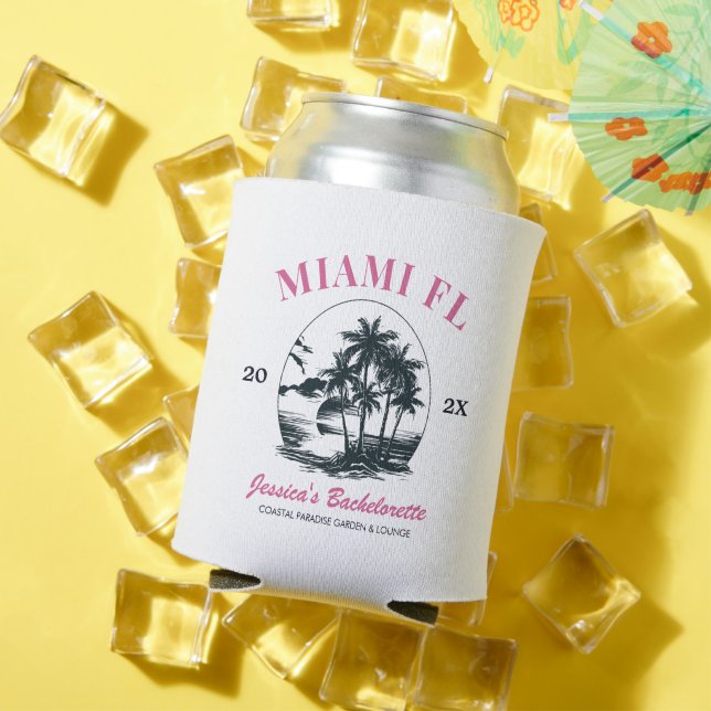 Rafraîchisseur Pour Canette Plage Bachelorette Filles Week-end Voyage sur mesu (Été in situ)