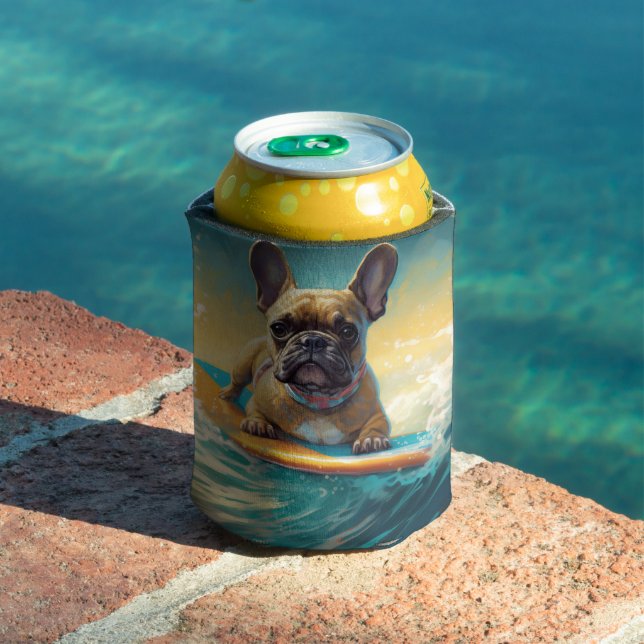 Rafraîchisseur Pour Canette Plage de Bulldog (Piscine in situ)