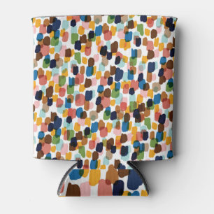 Rafraîchisseur Pour Canette Pois : Peinture à main multicolore.