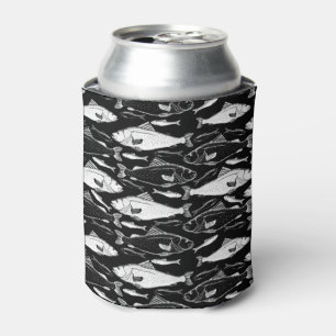 Rafraîchisseur Pour Canette Poisson Motif Fisher Cadeau noir