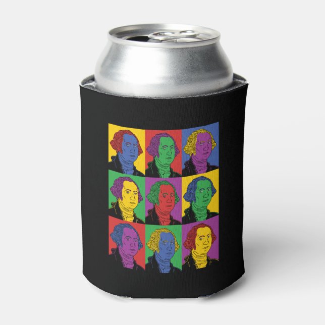 Rafraîchisseur Pour Canette Pop Art George Washington (Can devant)