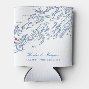 Rafraîchisseur Pour Canette Porte-cartes de boissons de mariage de la carte de