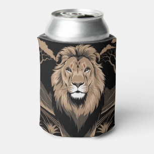 Rafraîchisseur Pour Canette Portrait de lion vintage