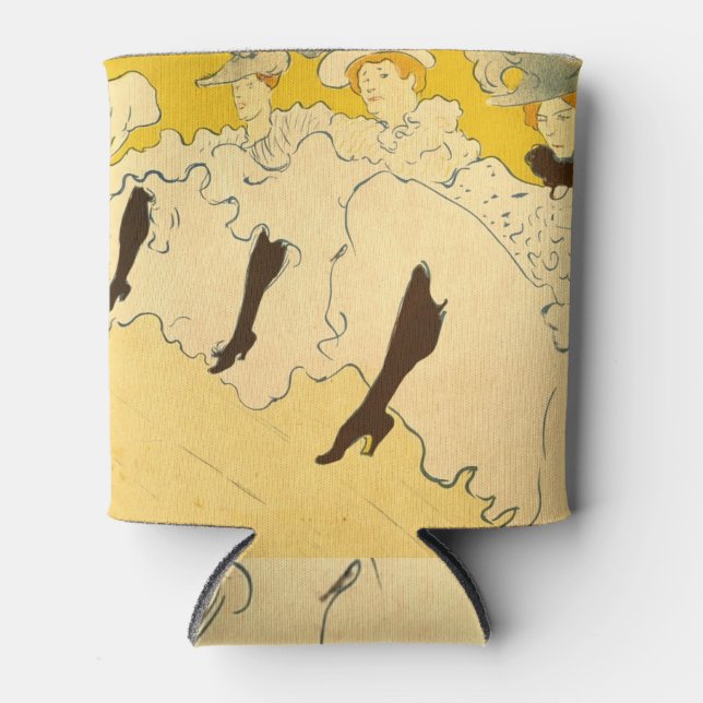 Rafraîchisseur Pour Canette Poster de la fille dansante Jaune Toulouse Lautrec (Devant)