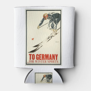 Rafraîchisseur Pour Canette Poster Vintage voyage Allemagne