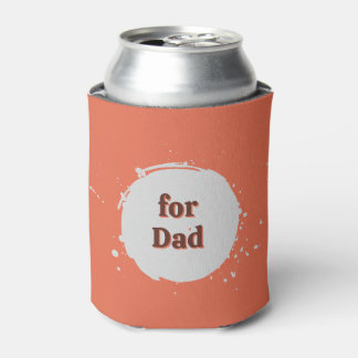 Rafraîchisseur Pour Canette pour Papa, orange vif, rouge, point gris