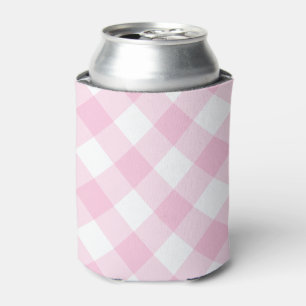 Rafraîchisseur Pour Canette Preppy rose En vichy Motif