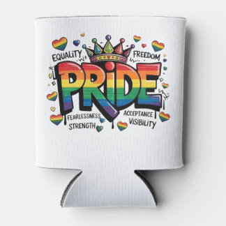 Rafraîchisseur Pour Canette Pride LGBTQ Acceptance LGBT 4th of July Flag USA