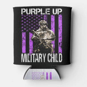 Rafraîchisseur Pour Canette Purple Up for Military Kids Military Child T-shirt