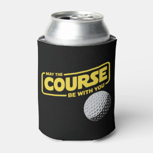 Rafraîchisseur Pour Canette Que le parcours soit avec vous Golf drôle de golf
