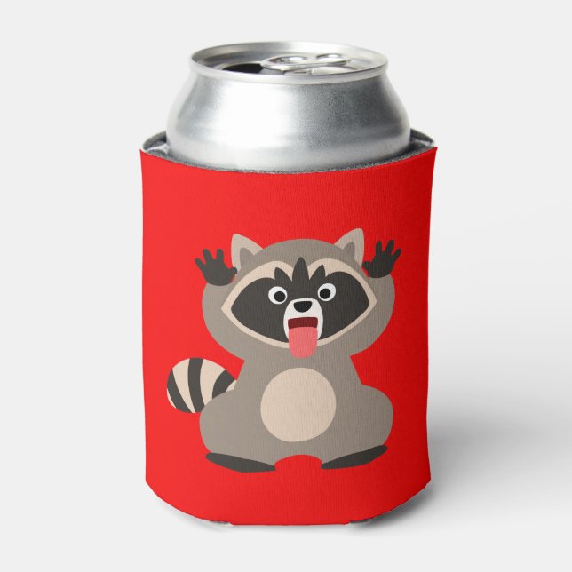 Rafraîchisseur Pour Canette Raccoon de caricature très épais (Can devant)