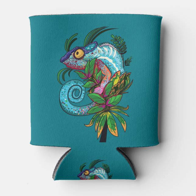 Rafraîchisseur Pour Canette Rainbow Chameleon (Devant)