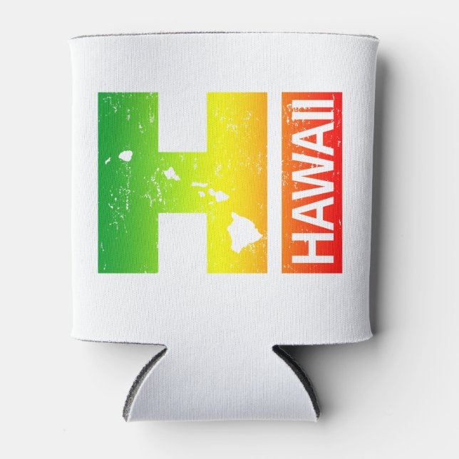 Rafraîchisseur Pour Canette Rasta Hawaii (Devant)
