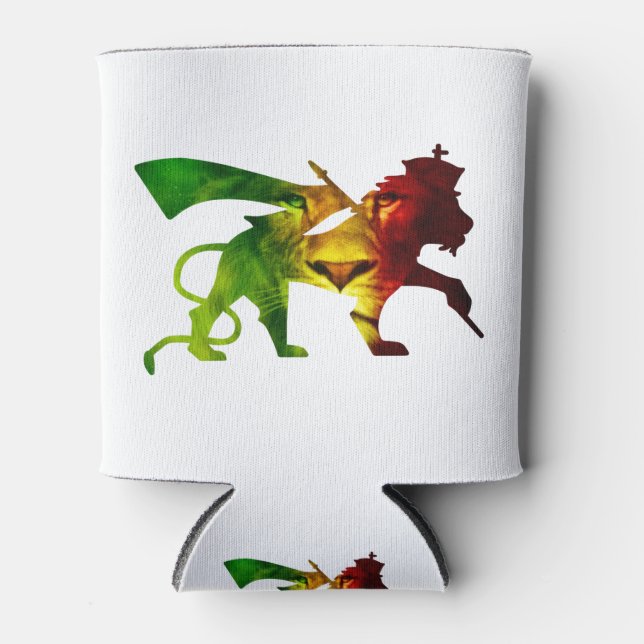 Rafraîchisseur Pour Canette Rasta Lion de Juda (Devant)