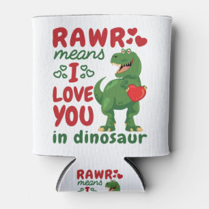 Rafraîchisseur Pour Canette Rawr Signifie Que Je T'Aime À Dinosaur