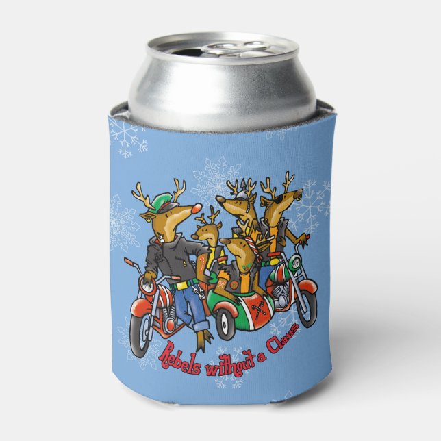 Rafraîchisseur Pour Canette Rebels sans un dessin de Noël Reindeer (Can devant)