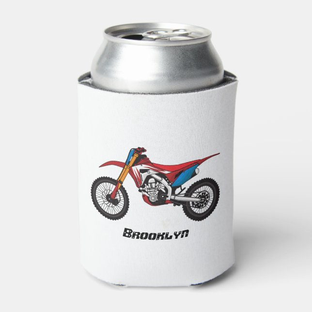 Rafraîchisseur Pour Canette Red dirt bike motorcycle (Can devant)