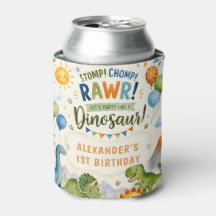 Refroidisseur de boisson d'anniversaire de dinosau