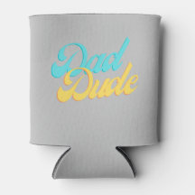 Refroidisseur de canette Dad Dude | Fond gris