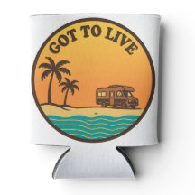 Refroidisseur de canette Rétro Sunset Got To Live