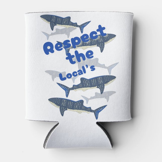 RAFRAÎCHISSEUR  POUR CANETTE RESPECTEZ LES LOCAUX, LA FAMILLE DE SHARK NAGER PR (Devant)