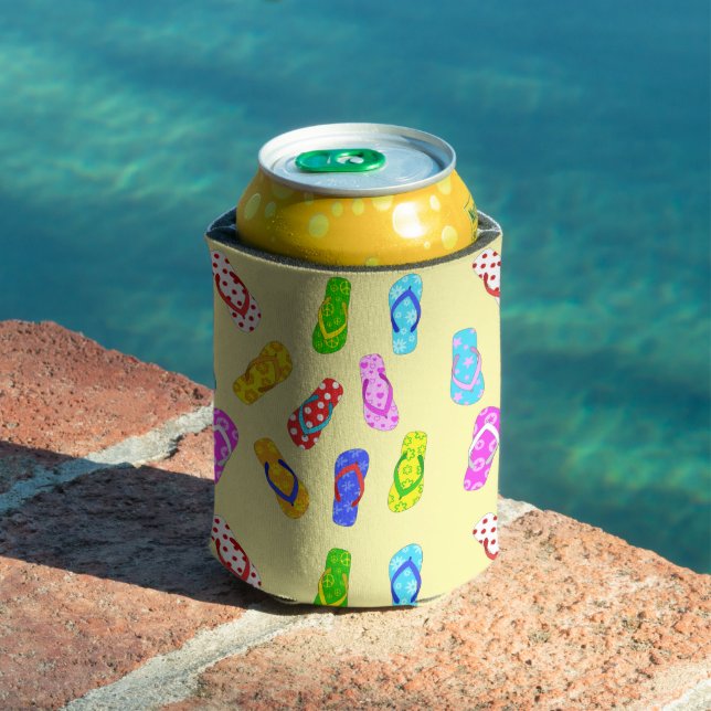 Rafraîchisseur Pour Canette Retourner Motif Pink Can Cooler (Piscine in situ)