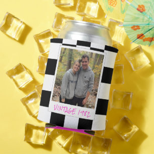 Rafraîchisseur Pour Canette Retro 40e anniversaire Vintage 1982 Checker Can Co