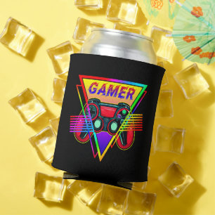 Rafraîchisseur Pour Canette Rétro Arc-en-ciel Coloré Joueur Ordinateur Jeu