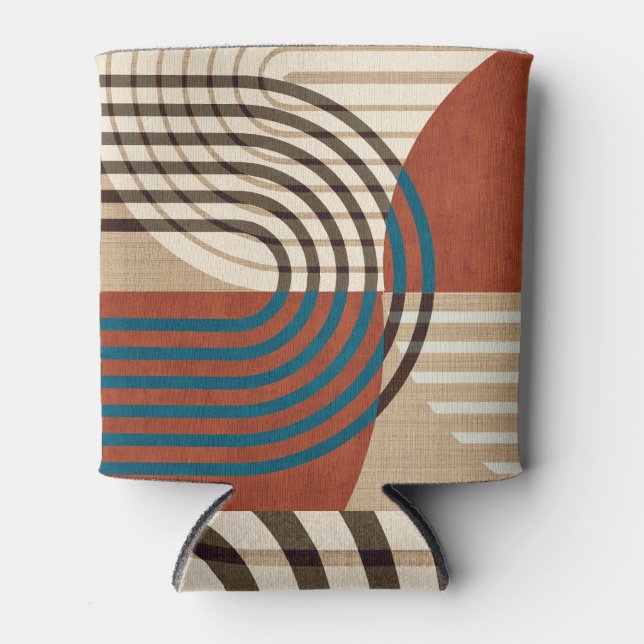 Rafraîchisseur Pour Canette Retro Collage Wall Art : Foliage Abstrait (Devant)