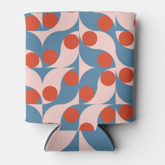 Rafraîchisseur Pour Canette Retro Géométrique : Mosaïque Vintage moderne.