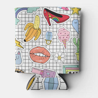 Rafraîchisseur Pour Canette Retro Pop Art : Collection Badge