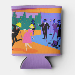 Rafraîchisseur Pour Canette Retro Urban Rooftop Party Can Cooler