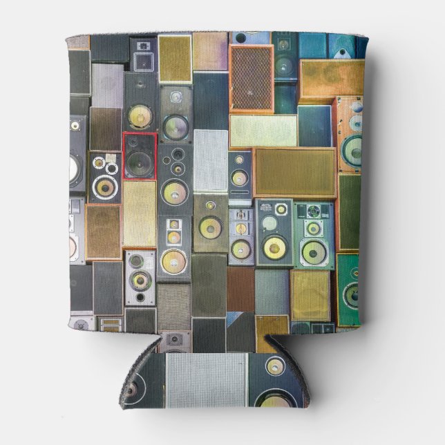 Rafraîchisseur Pour Canette Retro Wall-Hung : Conception Vintage des haut-parl (Devant)