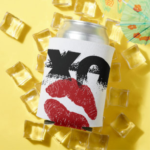 Rafraîchisseur Pour Canette Rétro XO XO embrasse-moi Can Cooler / BBQ, Fête am