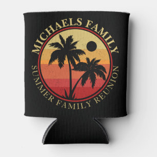 Rafraîchisseur Pour Canette Réunion en famille Summer Sunset Beach Palmier
