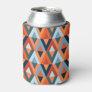 Rafraîchisseur Pour Canette Rhombus colorés et triangles motif