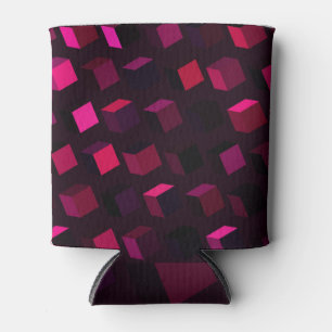 Rafraîchisseur Pour Canette Rhombus rose foncé : Décor Abstrait rayonnant