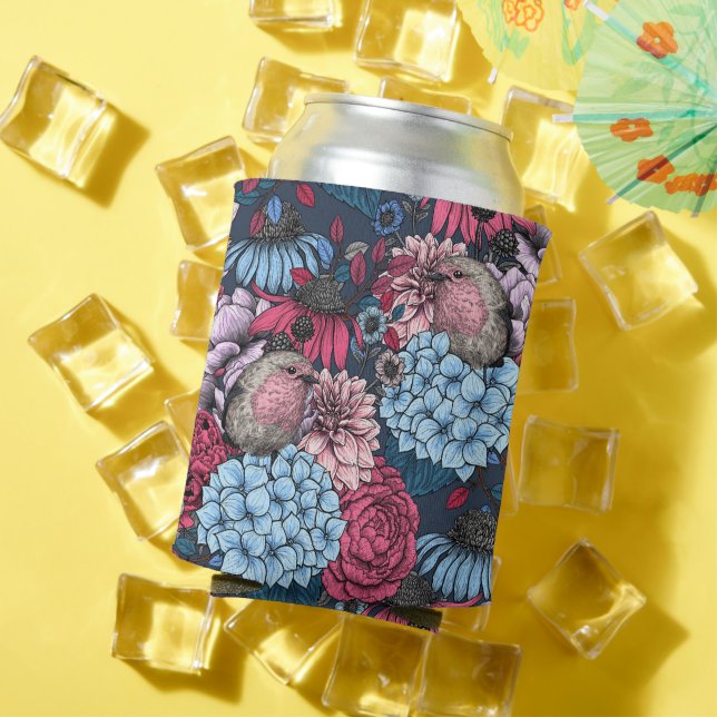 Rafraîchisseur Pour Canette Robins dans le jardin 3 (Été in situ)