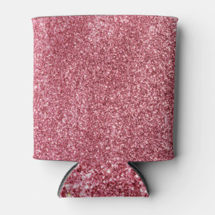 Rafraîchisseur Pour Canette Rose de Parties scintillant rose Motif or