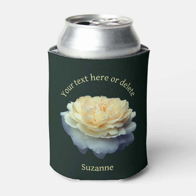 Rafraîchisseur Pour Canette Rose jaune personnalisé (Can devant)