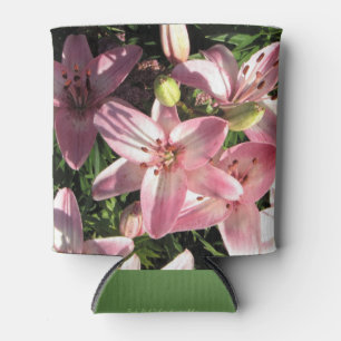 Rafraîchisseur Pour Canette Rose, lis asiatiques blancs de rose