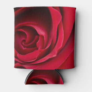 Rafraîchisseur Pour Canette Rose rouge sur une canette refroidissante